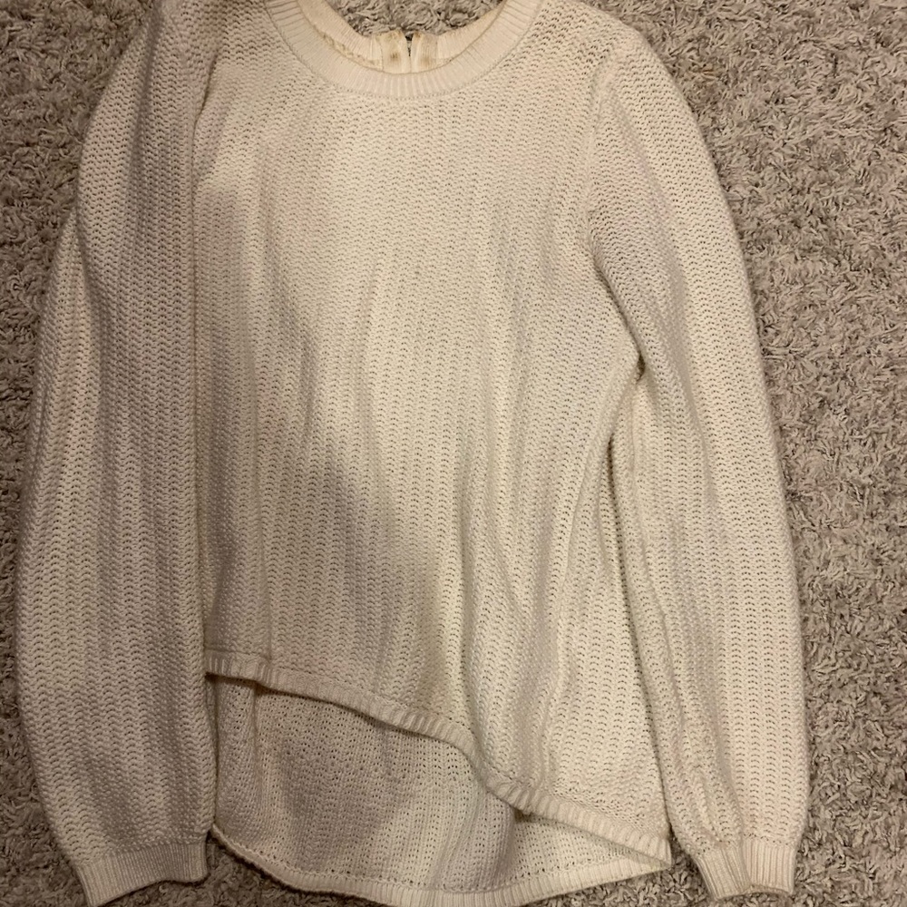 Banana republic white sweater size small